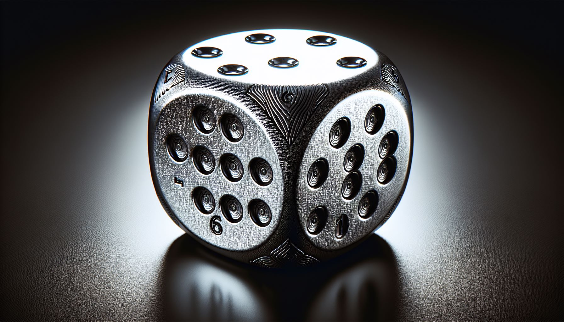 Illustration of a dice for random decision making