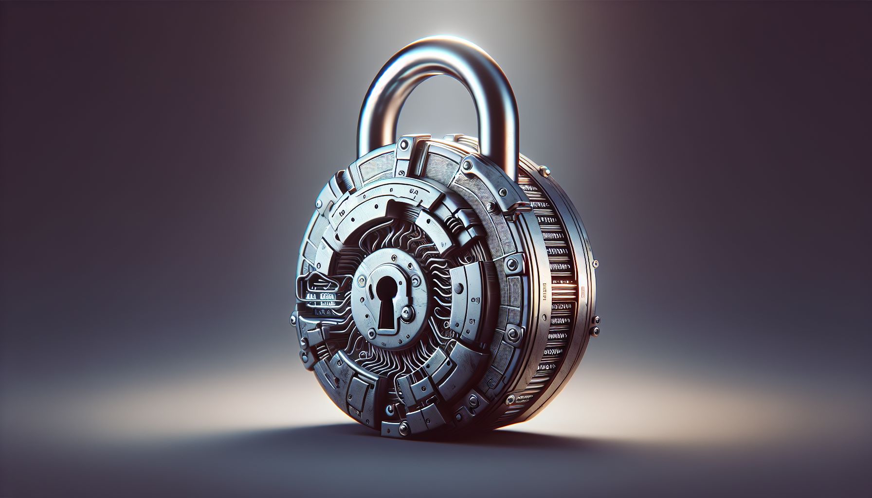 Illustration of a secure lock with a password