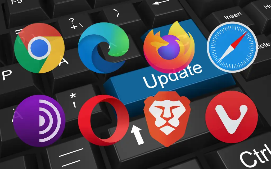 Illustration of updating browser versions