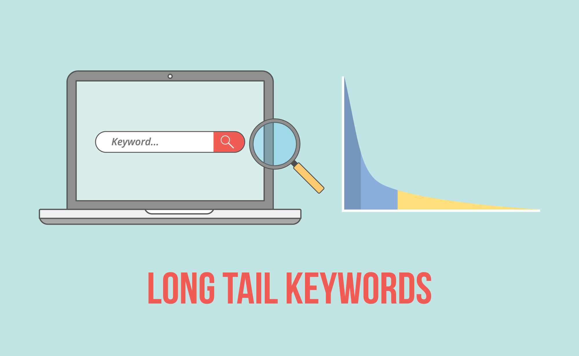 Long tail keywords exploration illustration