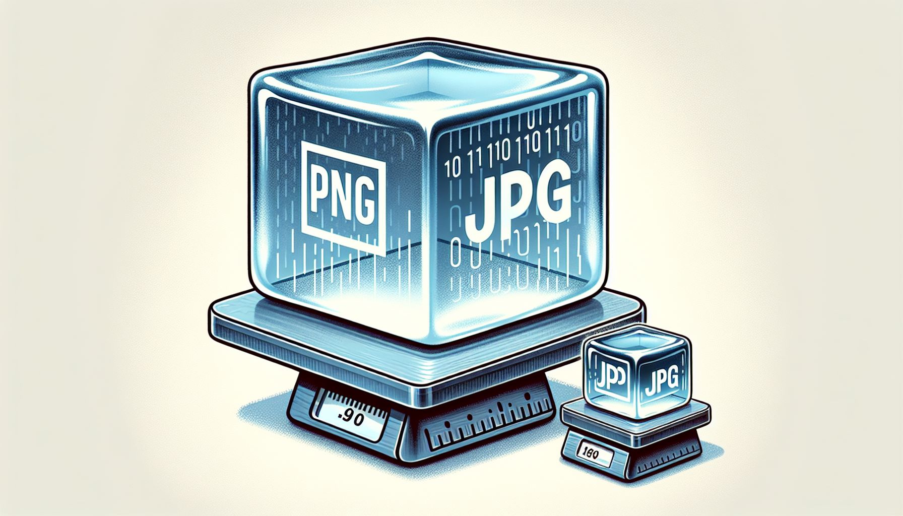Comparison between PNG and JPG formats