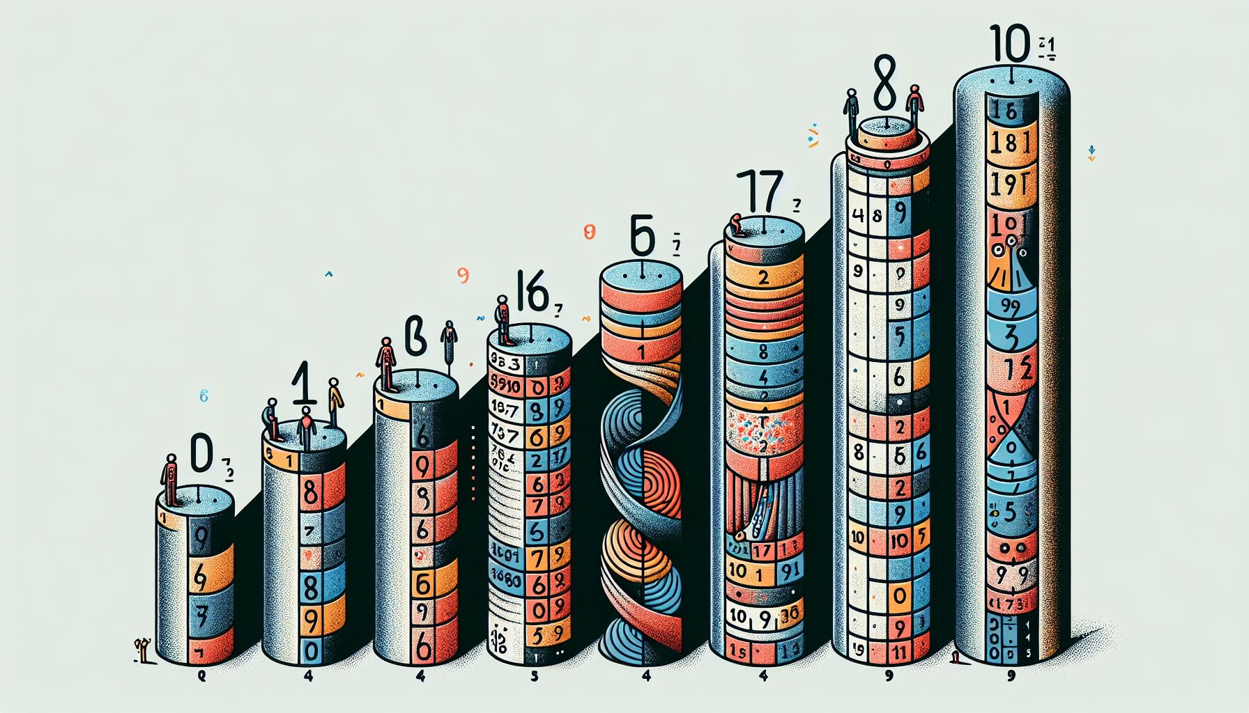 Illustration of decimal number system