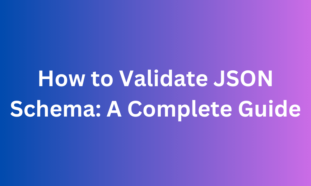 Validate JSON feature